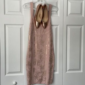Venus Bodycon Dress with Isaac Mizrahi matching shoes.